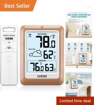Reliable Weather Forecasting Thermometer with Backlit LCD Display - Mode... - $49.45