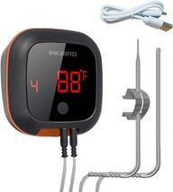 Inkbird Bluetooth Grill Bbq Meat Thermometer With Dual Probes, Digital, Drum - £41.06 GBP