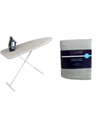 Ironing Board Cover and Pad Set Scorch Resistant Silicone Coating Elasti... - $256.81 MXN
