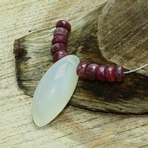 Onyx Smooth Marquise Ruby Beads Briolette Natural Loose Gemstone Making Jewelry - £5.50 GBP