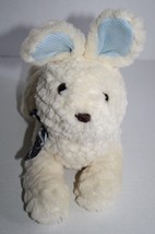 Gymboree Soft Baby Toy Easter Bunny Rabbit 12&quot; Blue Knit Ears Plush Stuffed Bow - £9.29 GBP