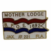 Jacksonville Florida Elks Lodge 221 Benevolent Protective Order Enamel H... - $7.95