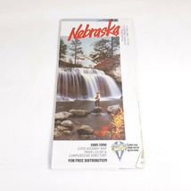 Nebraska Map 1989-1990 Vintage Road Map - £17.02 GBP