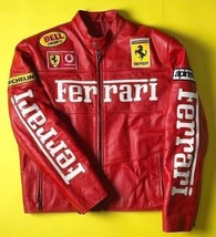 Ferrari Racing Lederjacke Vintage SELTEN 2004 WELTMEISTER Rennjacke - £123.54 GBP