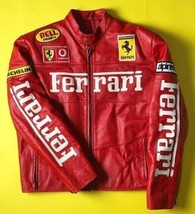 Ferrari Racing Lederjacke Vintage Selten 2004 Weltmeister Rennjacke - £122.85 GBP