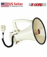 5 Core Professional Megaphone Bullhorn Cheer Horn Mic Recording Siren 10... - £58.98 GBP