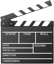 Movie Film Clap Board, Hollywood Clapper Board Wooden Film Movie Clapboard - £31.16 GBP