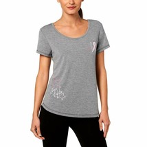29$ Ideology Women&#39;s Keyhole-Back T-Shirt , Color: Charcoal Heather,Size... - £12.44 GBP