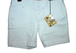 NWT Hybrid &amp; Company Women’s Chino Shorts White Juniors Casual Shorts Size 1 NEW - £8.63 GBP