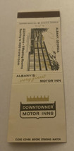 Vintage Matchbook Cover Matchcover Downtowner Motor Inns Albany GA - £0.73 GBP