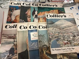 Collier&#39;s Magazine LOT 9 1951 Stanford Football Hoover Russia Panama Can... - £51.43 GBP
