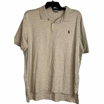 Polo Ralph Lauren Golf Shirt Size XL Tan Pima Soft Touch Mens 100% Cotton - £15.77 GBP