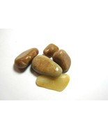 One Burma Jade Gold Tumbled Stone 15-20mm Reiki Healing Crystal Dream Re... - $3.22 CAD