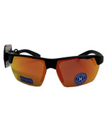 Hurley Polarized Sunglasses Semi Rimless Matte Black Red Mirror Lens 70 ... - $47.69 CAD