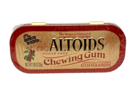 Altoids Cinnamon Sugar Free Chewing Gum Sealed Collectible Tin NOS Expired - $32.59