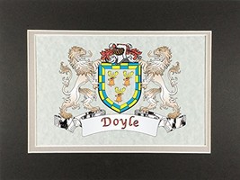 Doyle Irish Coat of Arms Print - Frameable 9&quot; x 12&quot; - £18.75 GBP