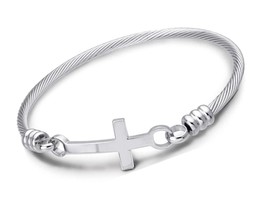 Jewelry Stainless Steel Metal Religious Cross Clasp - £40.48 GBP