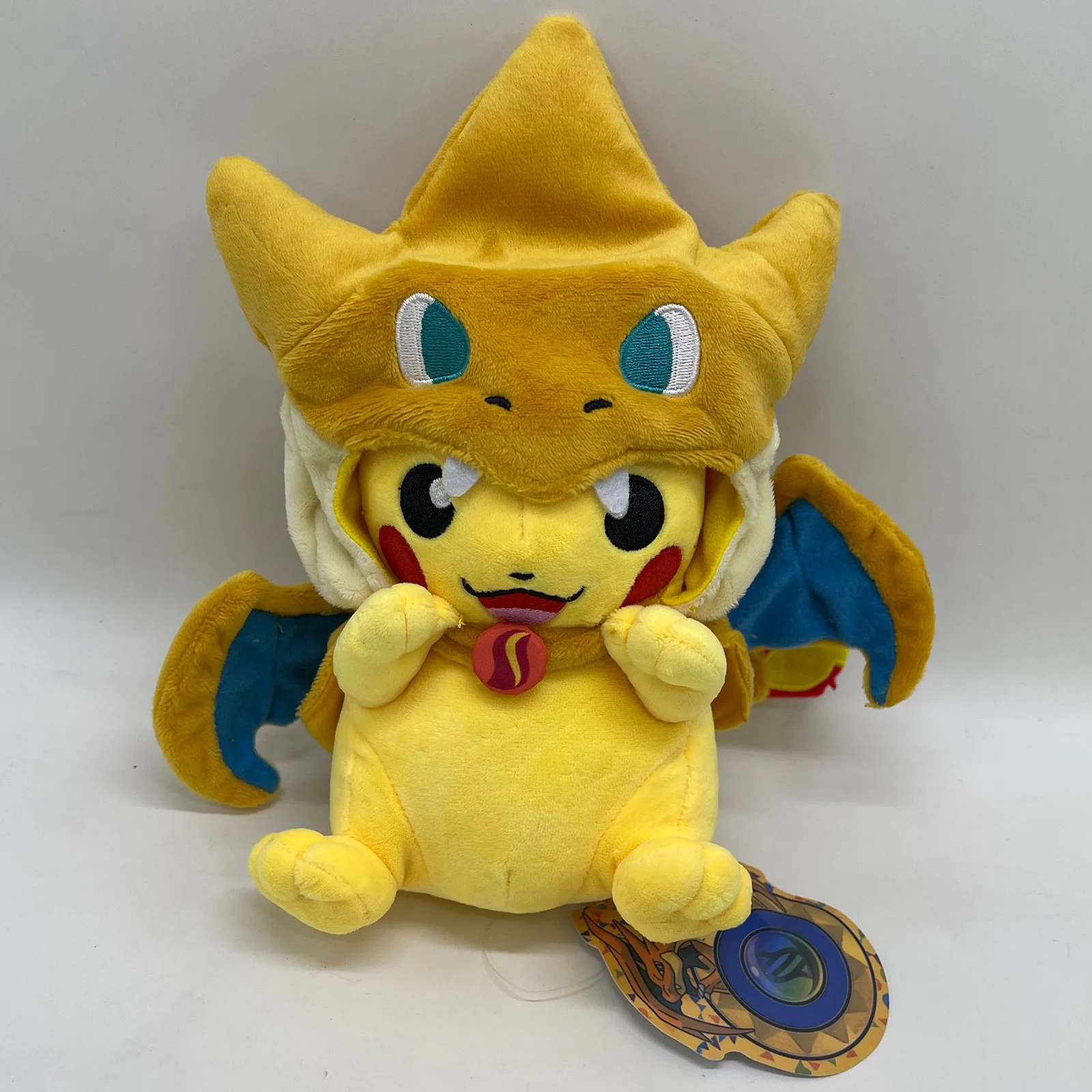 Pokemon Pikachu Cosplay Mega Charizard Y Costume Plush Soft Toy Doll Teddy 9&quot; - £16.10 GBP
