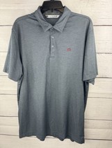 Travis Mathew Shirt Mens X-Large Gray Golf Performance Polo Stretch Shor... - £13.23 GBP