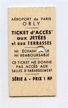 Aeroport de Paris France Orly Airport Access Ticket to the Piers and Ter... - $11.88