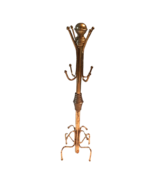 9 Inch Vintage Brass Jewelry Tree Coat Rack Tarnished As Is - £10.94 GBP