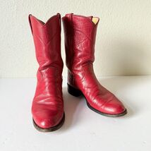 Vintage Red Justin Ropers Womens Size 6 1990s Red Cowboy Boots Western L... - $2,261.03 MXN