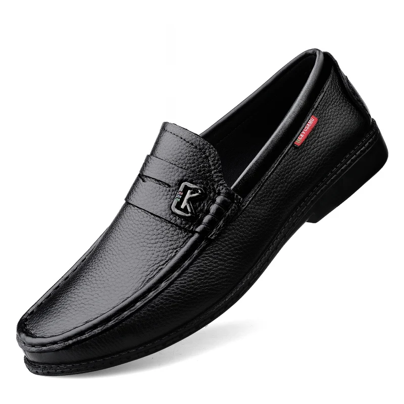 Shoes genuine leather casual shoes waterproof plus size loafers moccasins comfy driving thumb200