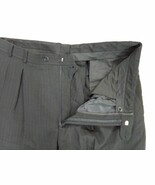 Black Pin Stripe Tailored Men&#39;s Size 36&quot;W x 31.5&quot;L Pants Slacks Carrier ... - $16.93 CAD