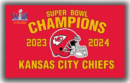 Kansas City Chiefs Football Team Super Bowl Champions Flag 90x150cm 3x5ft Banner - £11.74 GBP
