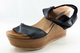 Ethem Size 40 M Black Ankle Strap Leather Women Sandal Shoes - £15.85 GBP