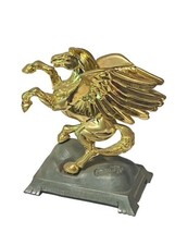 Pegasus Figurine Carver Tripp Gold Brass Pewter Bookend Vtg SIGNED Unico... - $59.35