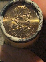 2000 D Sacagawea BU US Gov Bank Roll &quot; Golden Dollars&quot; Sealed - $49.70