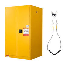 VEVOR Flammable Cabinet, 37.9 x 34.0 x 65 Inch Cold-Rolled SS-65GAL - $2,201.89