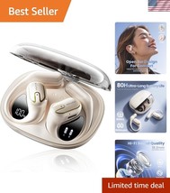 Waterproof Bluetooth Earbuds with Touch Control &amp; LED Display - Open Ear... - $44.50