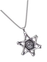 Cross Necklace for Man,Titanium Steel Silver Cross Pendant - £34.66 GBP