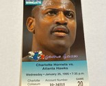 Charlotte Hornets Atlanta Hawks NBA Ticket Stub #3 1-25-95 David Wingate... - $9.89