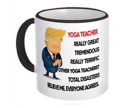 Yoga Teacher Funny Trump : Gift Mug Terrific Yoga Teacher Christmas - £12.74 GBP