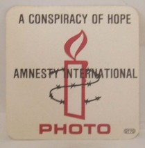 U2 - VINTAGE AMNESTY INTERNATIONAL 1986 CONCERT CLOTH BACKSTAGE PASS *LA... - $374.73 MXN
