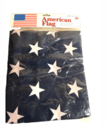 American Flag Large 36”x60” USA Red White &amp; Blue 100% Polyester NEW  - $223.91 MXN