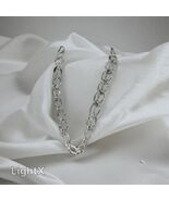Women Necklace Unbranded Women Silver Tone Chain Necklace - $17.54 CAD