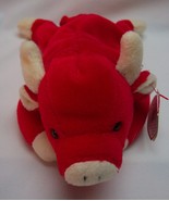 TY Beanie Babies SNORT THE RED BULL 9&quot; Bean Bag Stuffed Animal 1995 NEW ... - £11.87 GBP