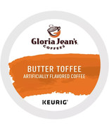 GLORIA JEAN&#39;S BUTTER TOFFEE KEURIG K-CUP PODS, MEDIUM ROAST COFFEE 72CT - $65.79 CAD