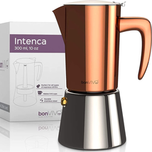 Bonvivo Intenca Stovetop Espresso Maker - Luxurious, Stainless Steel Italian Cof - £42.05 GBP