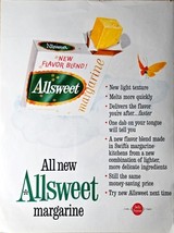 Allsweet margarine new flavor blend flavor-1962 Vintage Print Ad - €8,44 EUR