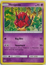 Pokémon TCG Venipede Burning Shadows 56/147 Regular Common LP - $3.95