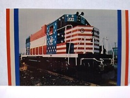 Railroad Postcard Train Railway Boston &amp; Main Minuteman Locomotive Patriotic 200 - £6.72 GBP