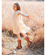 Girls Boho Birthday Dress. Special Occasion Dress. Toddler Girl Photosho... - $380.59 MXN