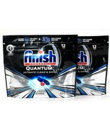 2 Finish Powerball 5.2 Oz Quantum Clean Shine 12 Ct Tabs Dishwasher Dete... - $19.99