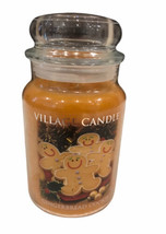 Village Candle (1) GINGERBREAD COOKIE Large Jar Candles Holiday Scent - $29.93