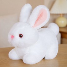 Cartoon Doll Fluffy Rabbit Plush Toys Black Lying Rabbit Dolls Pillow and Keycha - £12.12 GBP